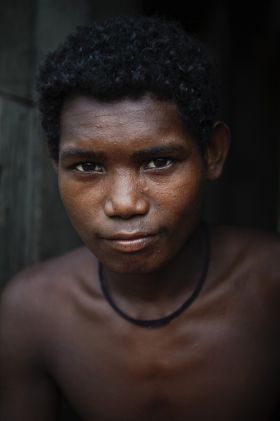 Portrait of a Young Agta Man