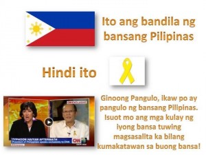 Even with the world watching, his own symbol and not the flag of the country. A public servant is not above the country.