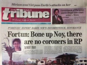 Dr.Fortun felt burned by the government when she tried to help.