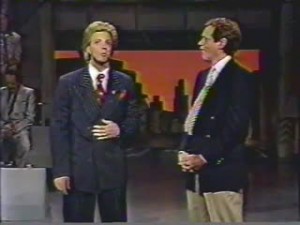 David Letterman questioning the viability of a musical featuring the life of Al Capone the dancer.