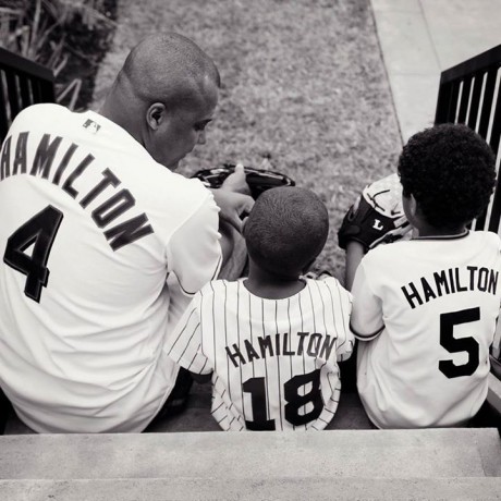 His last post on Father's Day with two of his sons.