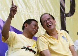 President BS Aquino and possible future president Jejomar Binay