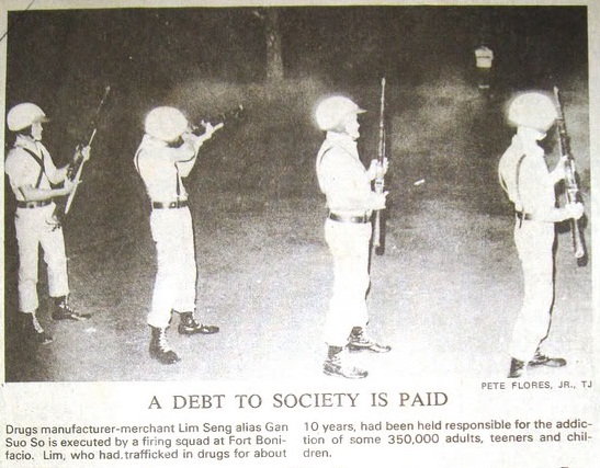 Lim Seng's execution in 1972