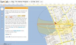 march sun trajectory