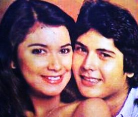 The late Alfie Anido with starlet Dina Bonnevie