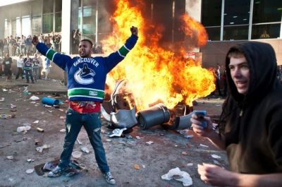The rioters showed more fight than their team in Game 7