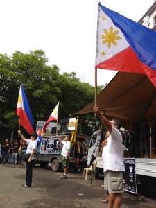 The protests were nationwide August 26 2013. Picture from someone on the ground in Bacolod. 