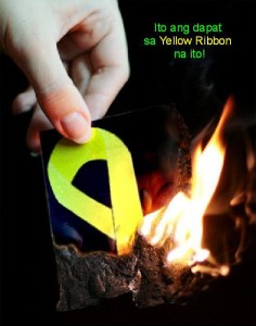 If you respect the whole country, this is where the yellow ribbon belongs. 