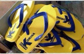 Giving Havaianas a run for the money: Korina Sanchez slippers in the preferred shade of yellow