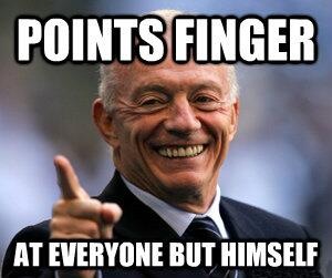 This is not Emperor Palpatine. It is Jerry Jones of the currently mediocre Dallas Cowboys. His strategy seems to mirror someone we know. 