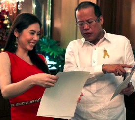 Taking care of business: PNoy and Grace Lee in 2012