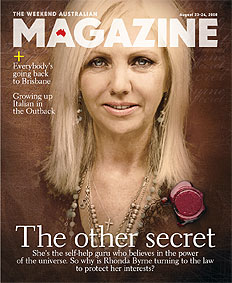 The Secret Author Rhonda Byrne as featured on The Australian magazine