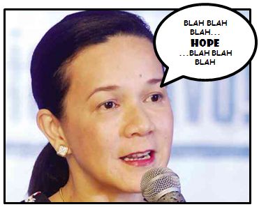 Philippine Senator Grace Poe talks about 'hope'.