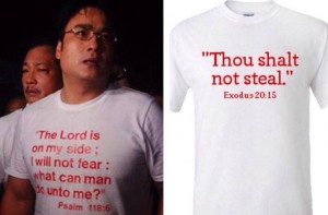 bong revilla scripture t shirt