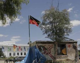In for the long haul: Aboriginal Embassy in front of Parliament House, Canberra