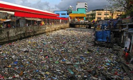 Atrophied capacity for disgust:A Manila storm canal clogged with garbage