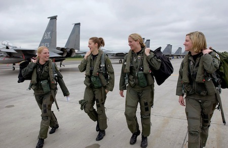 Female pilots in the air force