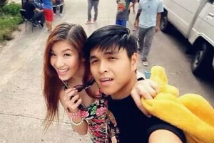 Jam Sebastian and Michelle Liggayu a.k.a. 'Jamich' taking one of their many selfies