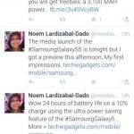 Popular social media 'activist' Noemi Dado regularly pitches Samsung products in between her social awareness tweets.