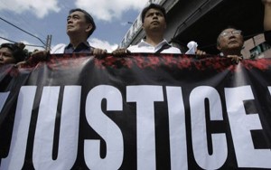 In the Philippines, 'Justice' is just a slogan used for selling t-shirts.