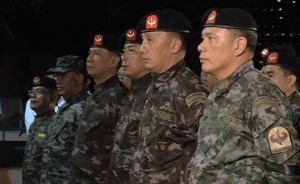 PNP-SAF troops: Impressive professionalism on display even as they listened to the same old story.