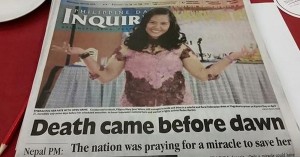 Failure of journalism: Inquirer gaffe killed Veloso literally before the fact!