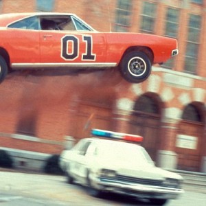 The 'General Lee' in action on the opening sequence of The Dukes of Hazzard.