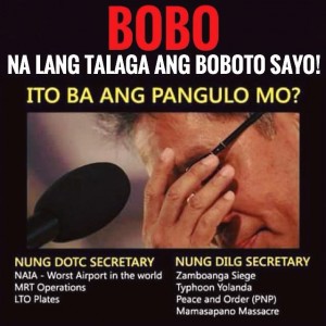 bobo na lang ang boboto kay mar roxas