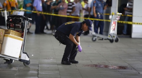 Philippine mayor and wife gunned down at NAIA terminal 3 last Dec 2013. Photo: AP