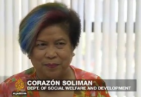 DSWD Secretary Dinky Soliman interviewed on Al Jazeera