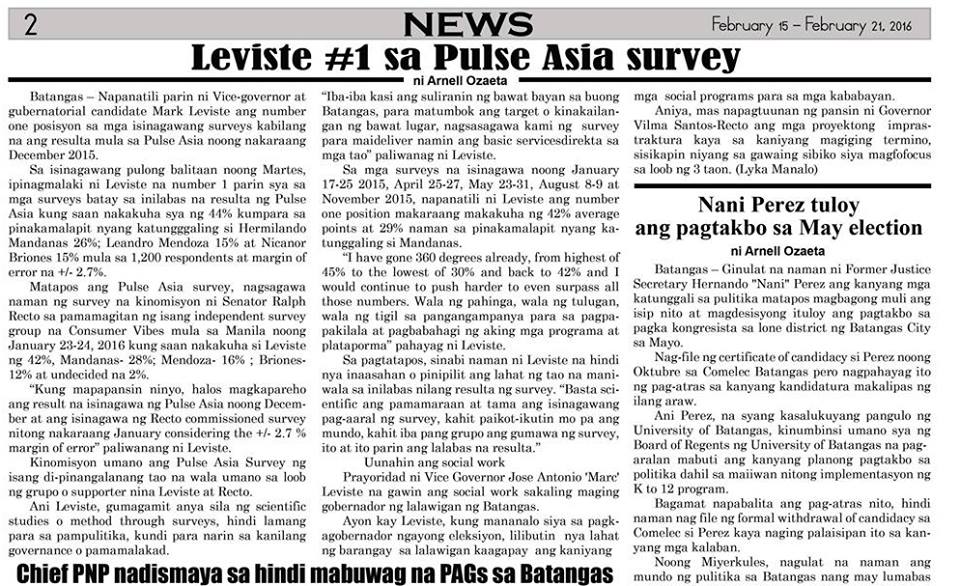 mark leviste fake survey pulse asia