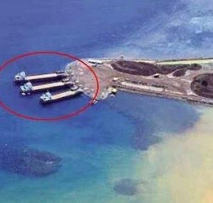 Ships seemingly being loaded with soil to be shipped to Chinese land reclamation operations in the South China Sea (Source: The Maharlikan)