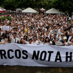 Anti-Marcos 'activists': too quick to cry foul but too slow to prevent a Marcos return. (Source: IBT)
