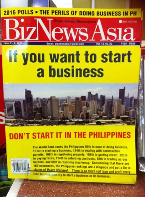 \u201cDon\u2019t start a business in the Philippines\u201d, according to BizNews Asia ...